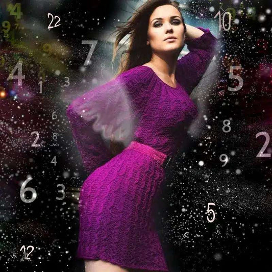 Números sobre fondo cósmico — lectura numerológica simple (informe) | Tarot Kenna