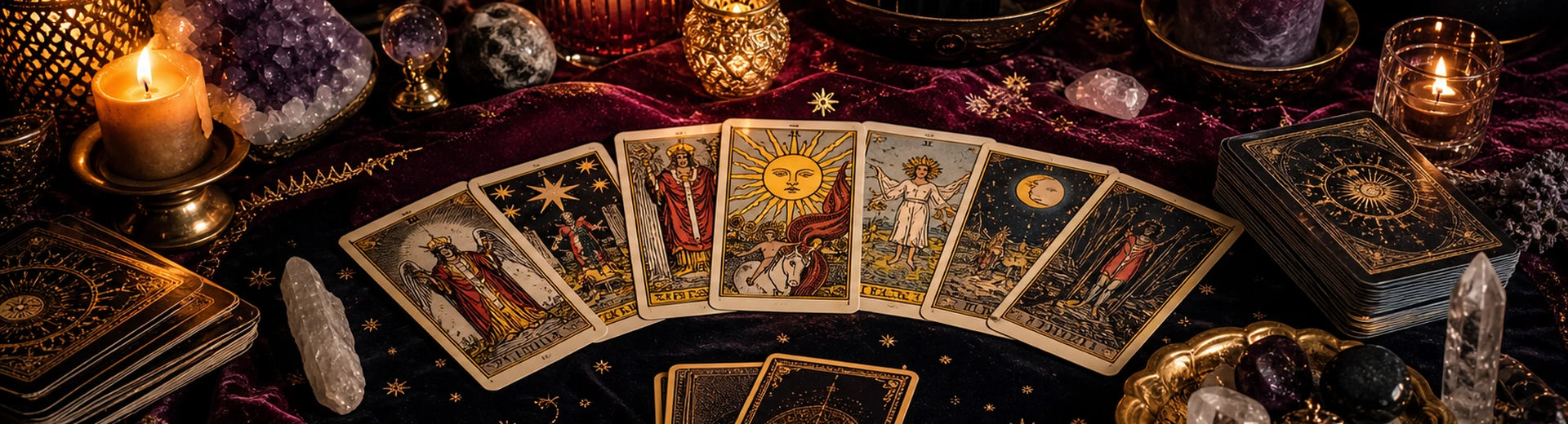 Cartas de tarot y velas para lectura online
